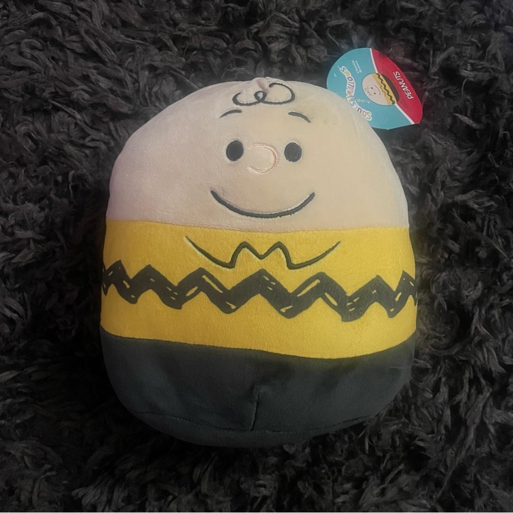 SQUISHMALLOWS Peanuts Charlie Brown 8” Inch Kellytoy Plush NEW Snoopy